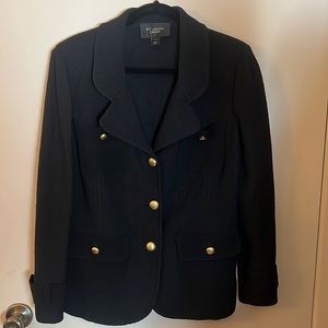 St. John Knits CAVIAR Blazer Black Size 12